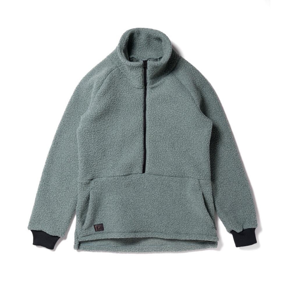 Deso Tioga Half-Zip Pull Over Fleecek Sweater S/M Fall Winter Cozy Warm‎
